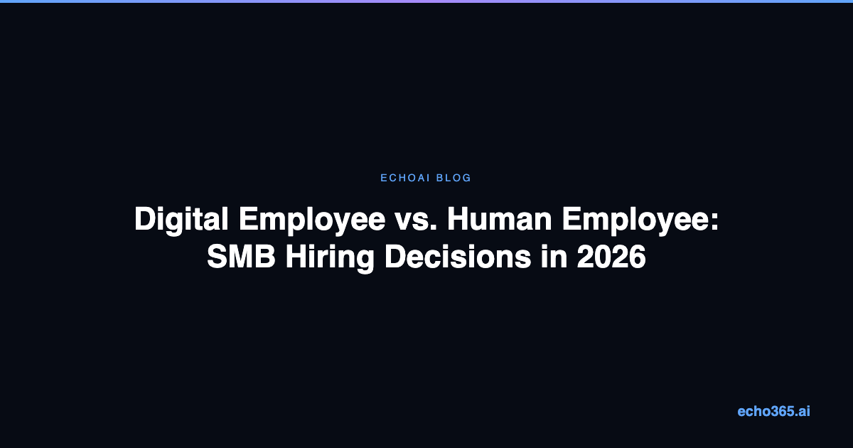Digital Employee vs. Human Employee: What SMBs Need to Know in 2026